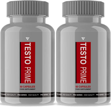 (2 Pack) Testoprime For Men Strongest Testosterone Booster Testo Prime Supplement Pills, Male Pre Workout Muscle Growth