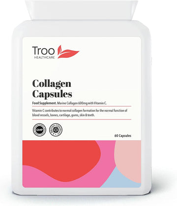 Troo Marine Collagen Supplement - 60 High Strength Capsules 1200Mg Ser60 Grams