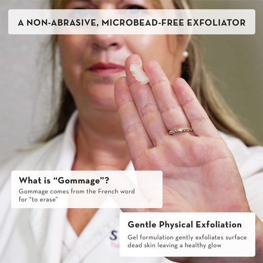 Sonage Gommage Exfoliating Gel | Gentle Face Scrub For All Skin Types | Non-Abrasive Dead Skin Cell Exfoliation