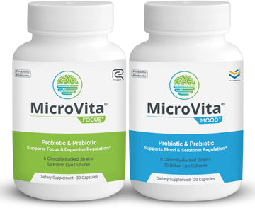 Accentrate Microvita Kit Mood-Supporting Probiotic Capsules For Focus