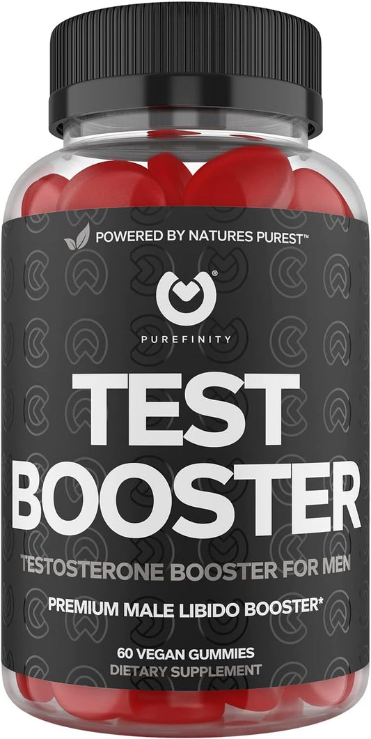 Purefinity Testosterone Booster For Men  Male Performance Supplement With Horny Goat Weed For Men, L-Arginine, Maca Roo