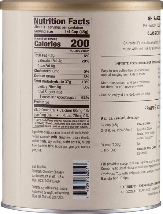 Ghirardelli Beverage Mix, Classic White