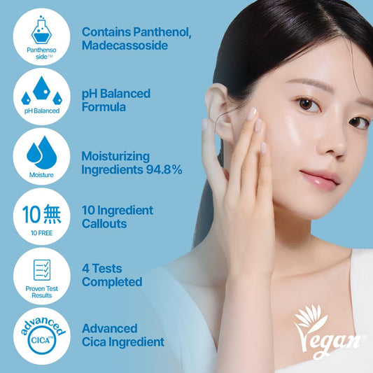 Etude Soonjung Cica Calming Ampoule Essence 50(1.69.) | Intensive Hydrating & Soothing Ampoule Essence For Sensitive Skin | Korean Skin Care