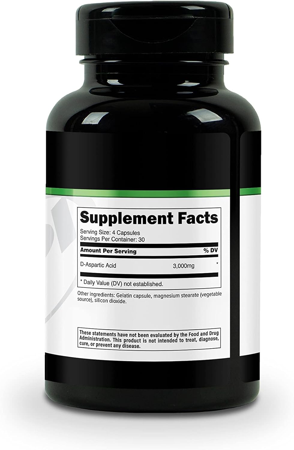 XPI D-Aspartic Acid (DAA) 3000mg, 120 Capsules - Gluten Fre