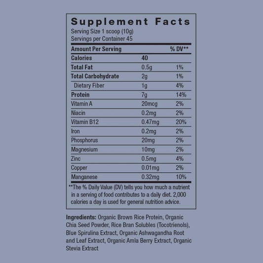 Moon Juice - Blue Beauty - Adaptogenic Plant Based Protein Powder With