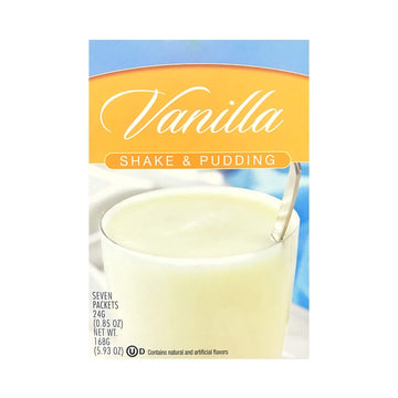 Healthywise Pudding Or Shake, Low Calories, 15G Caseinate Protein, Aspartame Free, Low Fat, 7 Servings Per Box (Vanilla)