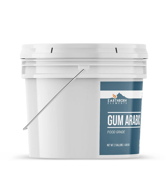 Earthborn Elements Gum Arabic 2 Gallon Bucket, Acacia, Multitude Of Uses, Resealable Bucket