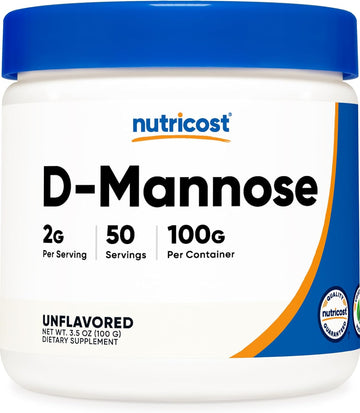 Nutricost D-Mannose Powder 100 Grams (50 Servings) - Non-Gmo And Glute