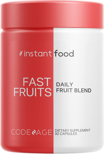 Codeage Instantfood Fast Fruits, Over 15 Fruits Equivalent All-In-One,