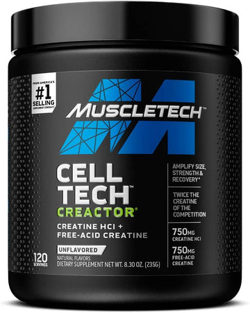 Muscletech Cell-Tech Creactor Creatine Hcl Powder | Post Workout Muscl