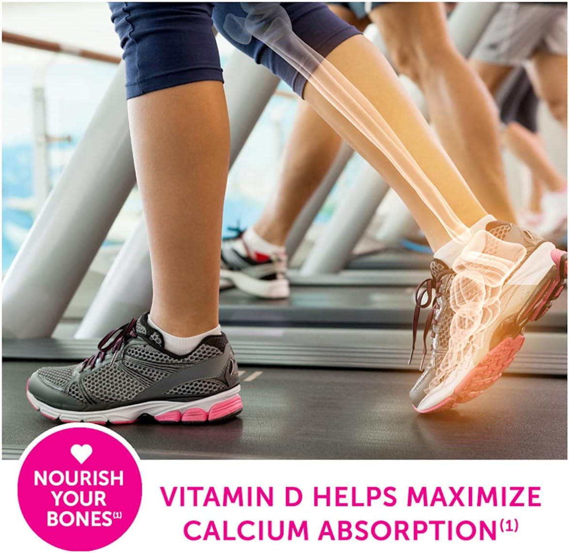 Caltrate 600 Plus D3 Calcium and Vitamin D Supplement Tablets, Bone He