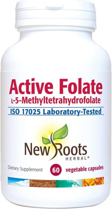 New Roots Herbal Active Folate 1,000 Mcg + Vitamins B6 And B12 (60 Tab