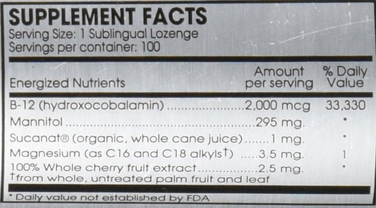 Perque Activated B-12 Guard (2000 Mcg, 100 Lozenges)