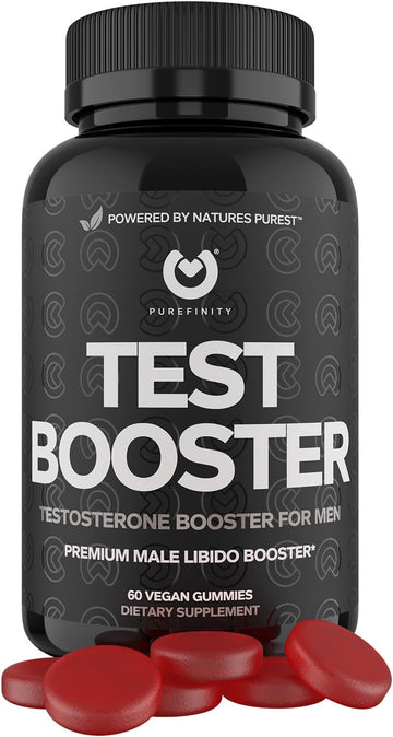 Purefinity Testosterone Booster For Men  Male Performance Supplement With Horny Goat Weed For Men, L-Arginine, Maca Roo