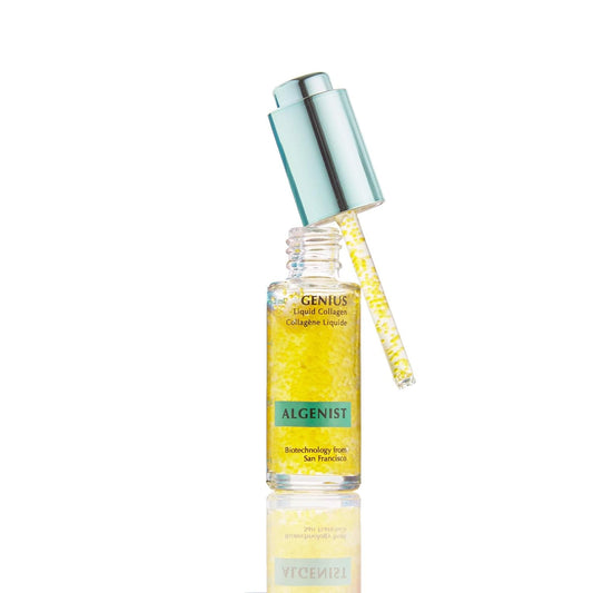 Algenist Genius Liquid Collagen - Vegan, Plant-Based Collagen Dropper with Vitamin E & Omega 3, 6 & 9 - Active Anti-Aging Formula - Non-Comedogenic & Hypoallergenic Skincare