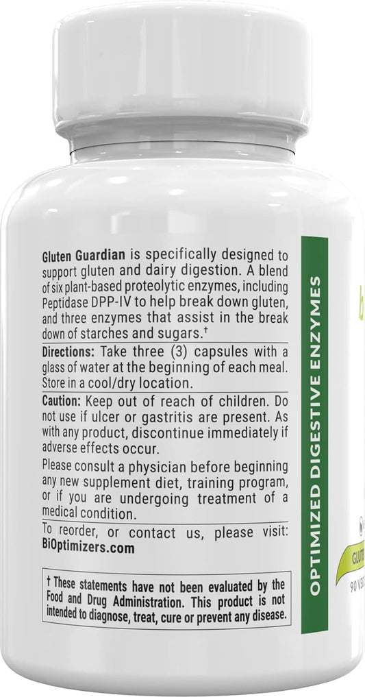 Gluten Guardian 3.0 With Astrazyme - Enzyme Supplement For Gluten Dige2.1 Ounces