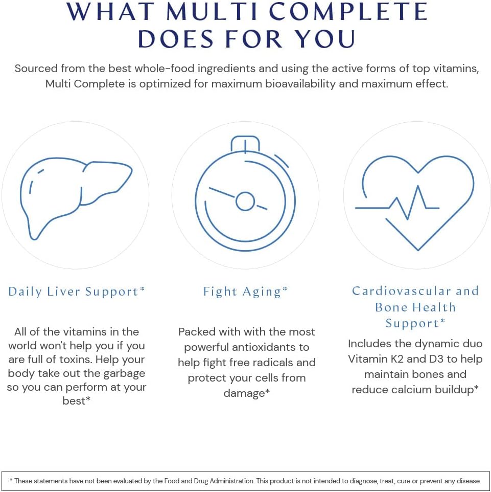 BodyHealth Multi Complete (120 Ct) Daily Multivitamin for Men and Wome