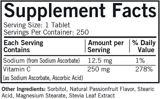 Kirkman Labs Vitamin C 250 Mg Chewable Tablets With Stevia-250 Count