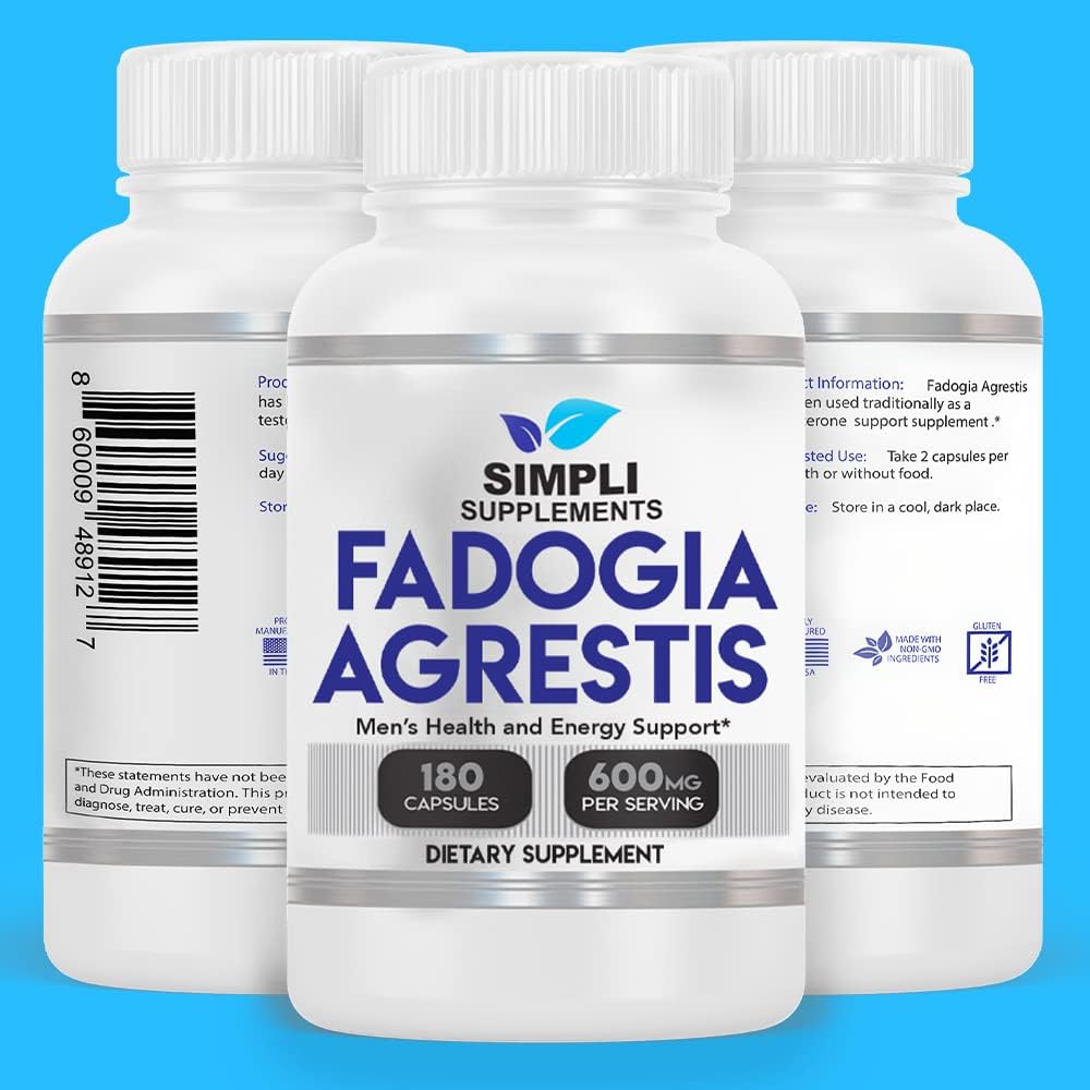Simpli Supplements Fadogia Agrestis, 600mg per Serving @ 18