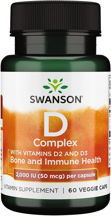 Swanson Vitamin D Complex With Vitamins D2 & D3 - Complete Sunshine Vi