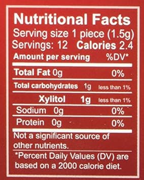 XYLOBURST Cinnamon Xylitol Gum 12/12 Piece, 0.02 Pound