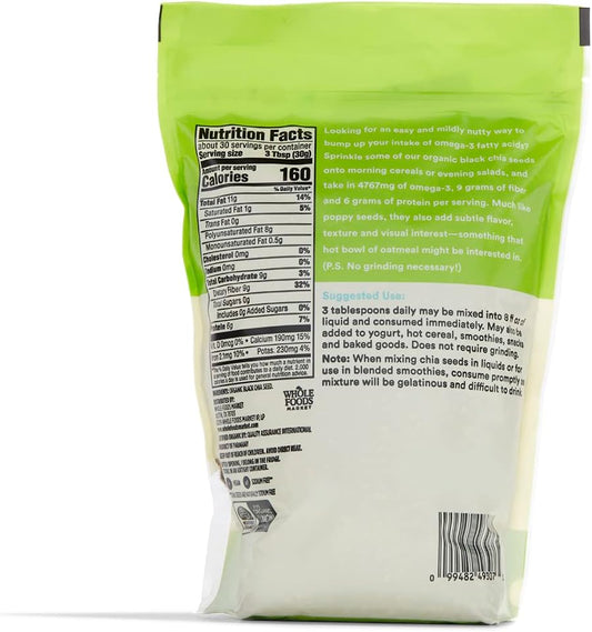 365 By Whole Foods Market, Organic Black Chia Seed