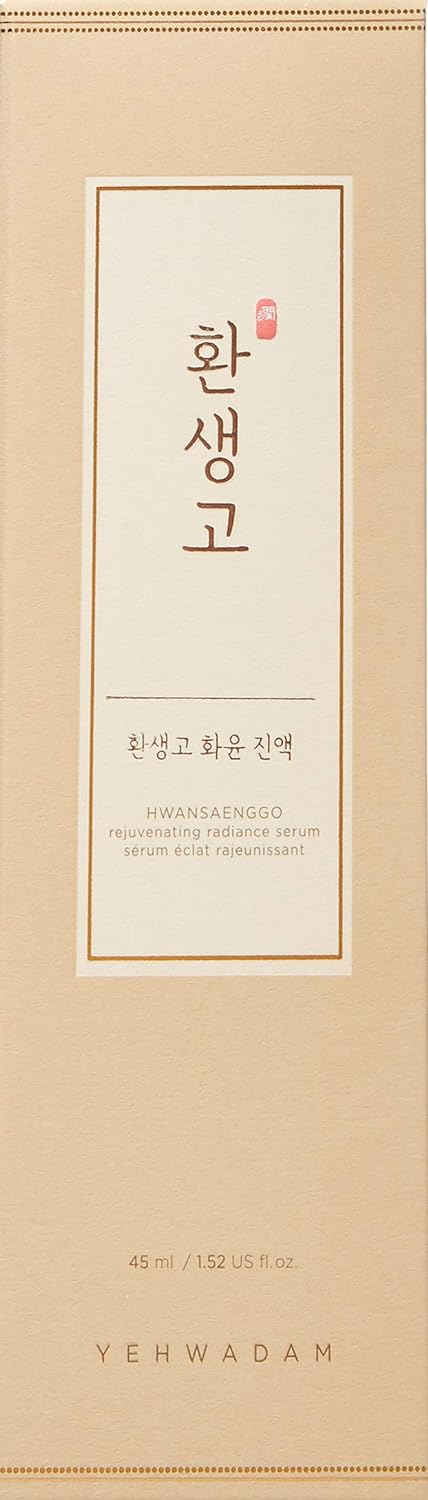 The Face Shop Yehwadam Hwansaenggo Rejuvenating Radiance Serum | Premium Nutrient Enriched Formula For Revitalizing, Lifting & Anti-Wrinkle | Anti-Aging Moisturizing Line, 1.52