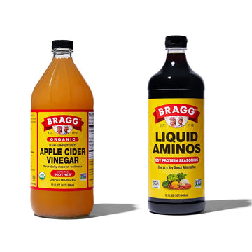 Bragg Liquid Aminos All Purpose Seasoning 32Oz And Organic Apple Cider 2 Pounds
