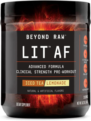 Beyond Raw Lit Af - Iced Tea Lemonade - 16.23 Oz