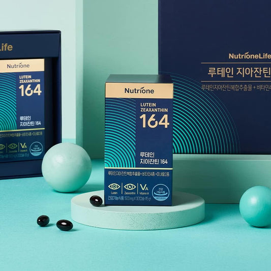 Nutrione Lutein Zeaxanthin 164 - Eye Care, Capsules, Billberry Extract