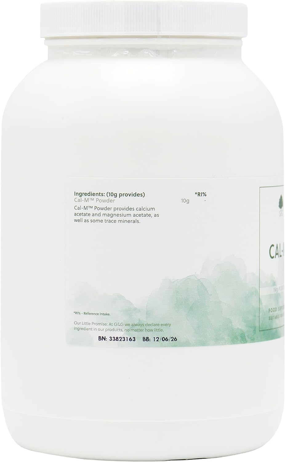 Cal-M Powder | 1kg tub | Calcium & Magnesium Blend with Cider Vinegar