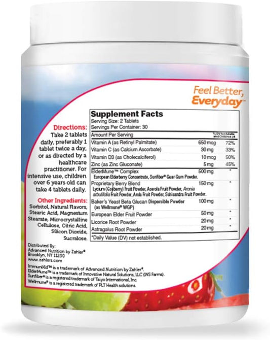 Zahler Immunikid, Powerful Immune System Support For Kids With Zinc, E