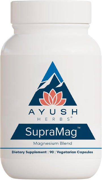 Ayush Herbs SupraMag, Sleep, Stress, and Cognitive Support Supplement,