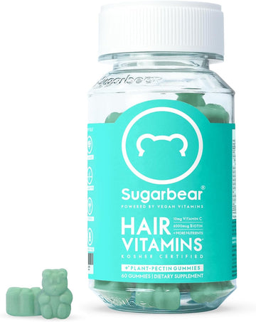 Sugarbear Hair Vitamins Extra Strength Biotin 6000Mcg, Vitamin C, E, C