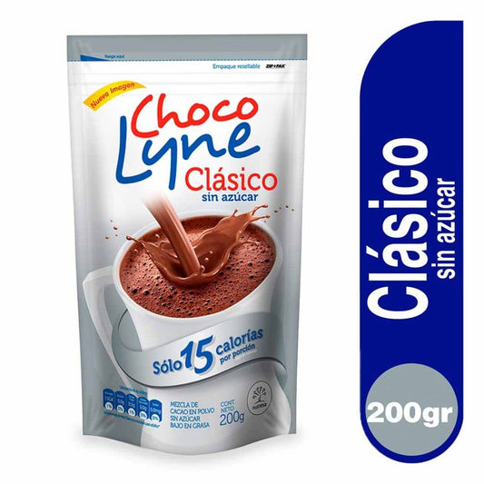 Chocolyne (2 Pck) Light Cocoa Chocolate Chocolyne No Added Sugar | Low In Fat | Delicious On-The-Go Treat | Chocolate Chocolyne Colombia Sin Azucar