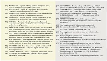 Youth & Earth Glynac (Nac And Glycine) 500Mg (60 Capsules)
0.5 Grams