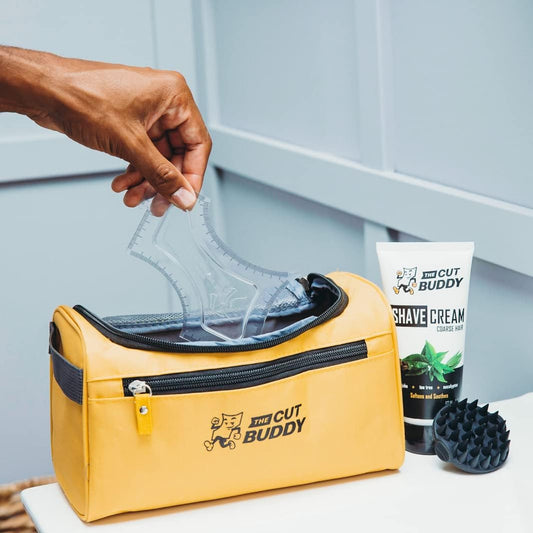 35-Piece Beginner Trimming & Clipper Kit | Hair & Facial Hair Cutting Set | Simple DIY Barber Kit for Men | As Seen on Shark Tank | The Cut Buddy