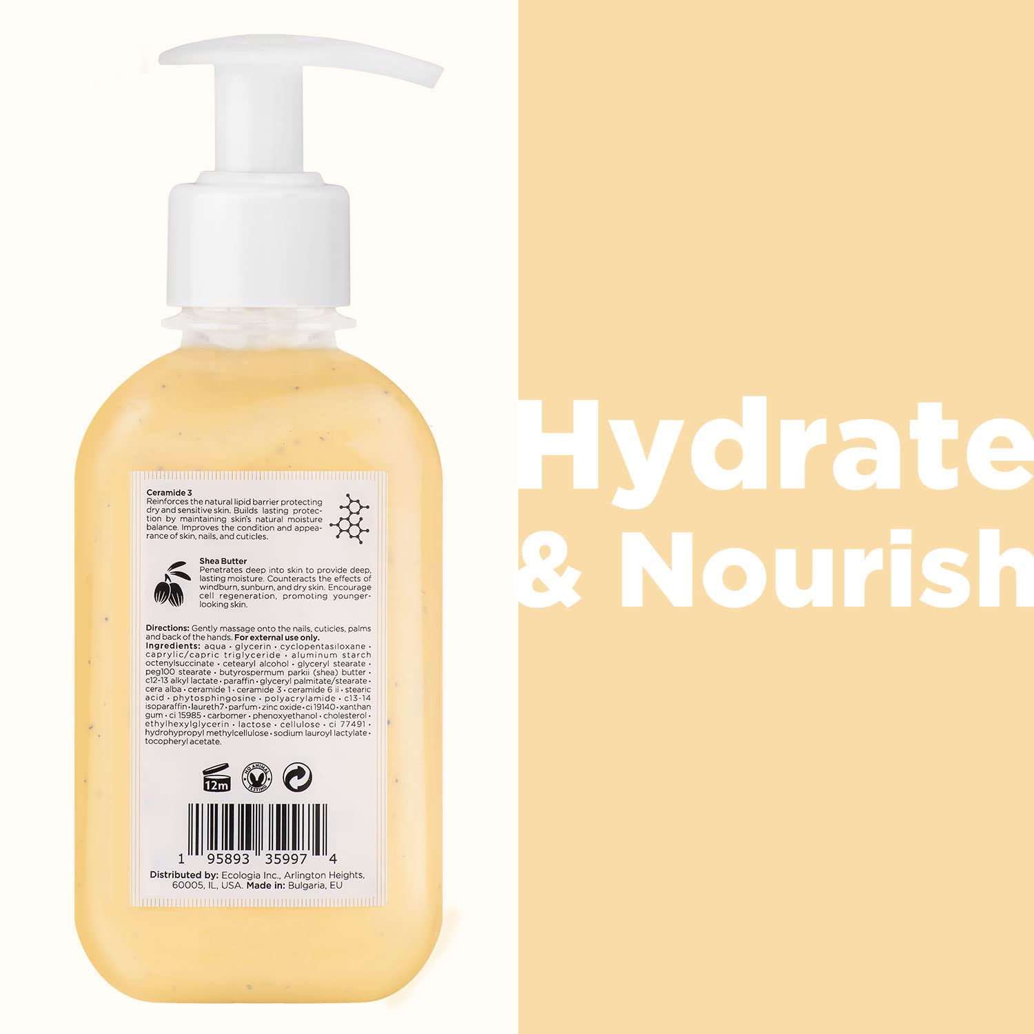 Cosmétiques Créatifs Moisturizing Hand Cream for Dry, Cracke