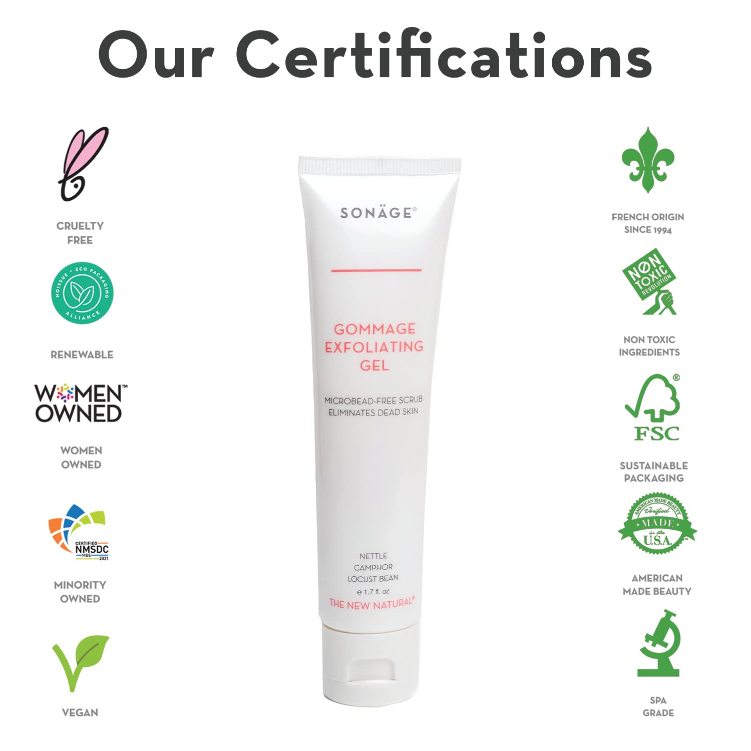 Esupli.com Sonage Gommage Exfoliating Gel | Gentle Face Scrub For All S