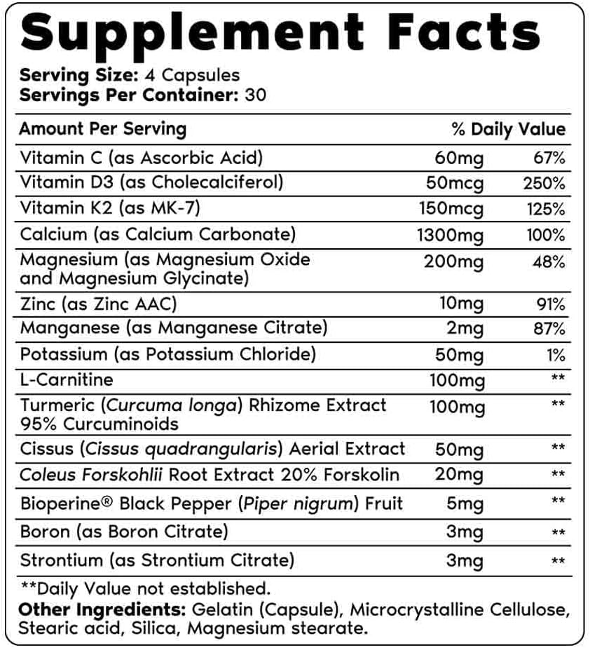 Calcium Carbonate Bone Health Complex by Primal Harvest for