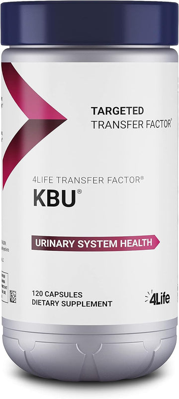 4Life Kbu - Urinary Support Supplement Transfer Factor For Bladder & Kidney Health - Cranberry, Blueberry, Dandelion & Juniper Berry - Supports Immune System & Cleansing - 120 Veggie Capsules