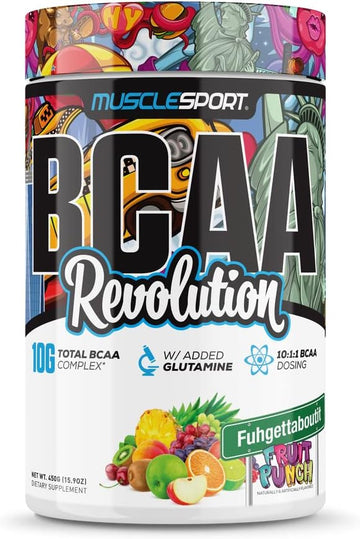 Musclesport Bcaa Revolution Amino Acid Powder Supplement For