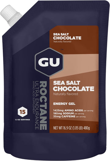 Gu Energy Roctane Ultra Endurance Energy Gel, 15-Serving Pouch, Sea Sa