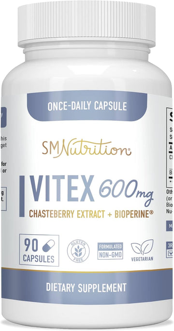Vitex Chasteberry Supplement 600Mg | Agnus Castus For Women'S Hormone