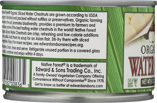 Native Forest Water Chestnut Sliced , 8 Oz8 Ounces