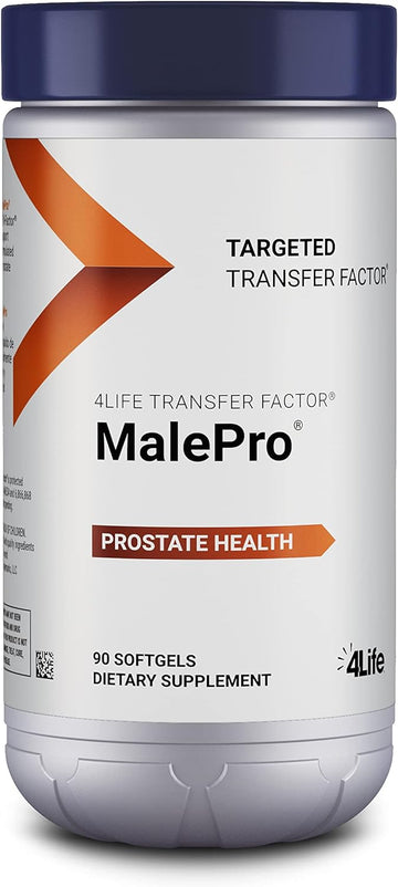 4Life Transfer Factor Malepro - Targeted Healthy Prostate Support With Saw Palmetto, Lycopene, Selenium, And Kudzu - Supplement Supports Immune System And Urinary Tract Health - 90 Softgels