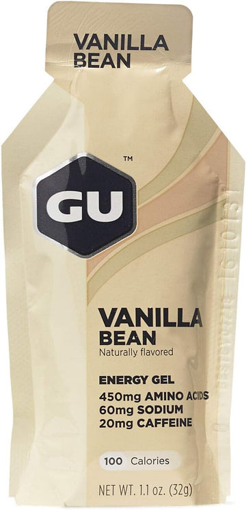 Gu Energy Original Sports Nutrition Energy Gel, 24-Count, Vanilla Bean1.65 Pounds