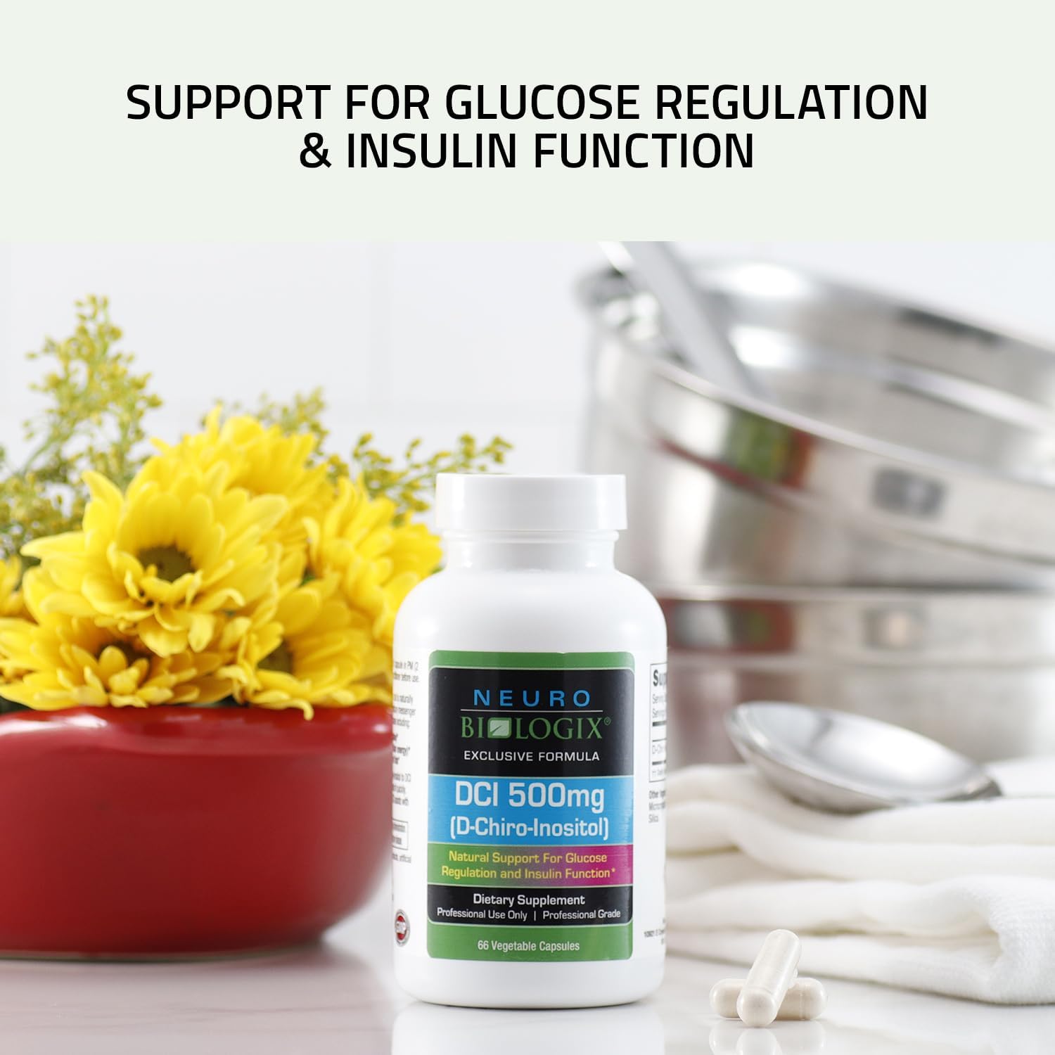 Neuro biologix D-Chiro-Inositol Supplement, Supports Positive Mood & E