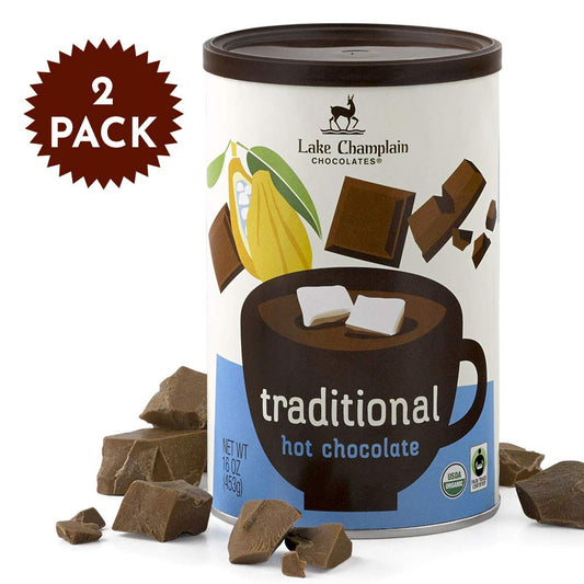 Lake Champlain Gourmet Traditional Hot Chocolate Mix, 16 Servings  (2 Pack)
