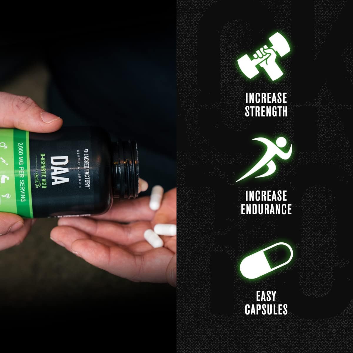 DAA D Aspartic Acid Supplement - Fortified with Astragin fo